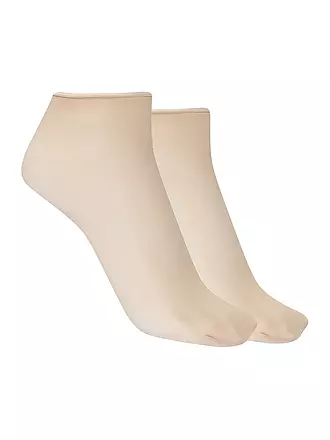 HUDSON | Socquettes fines SIMPLY 20, lot de 2, couleur peau | beige